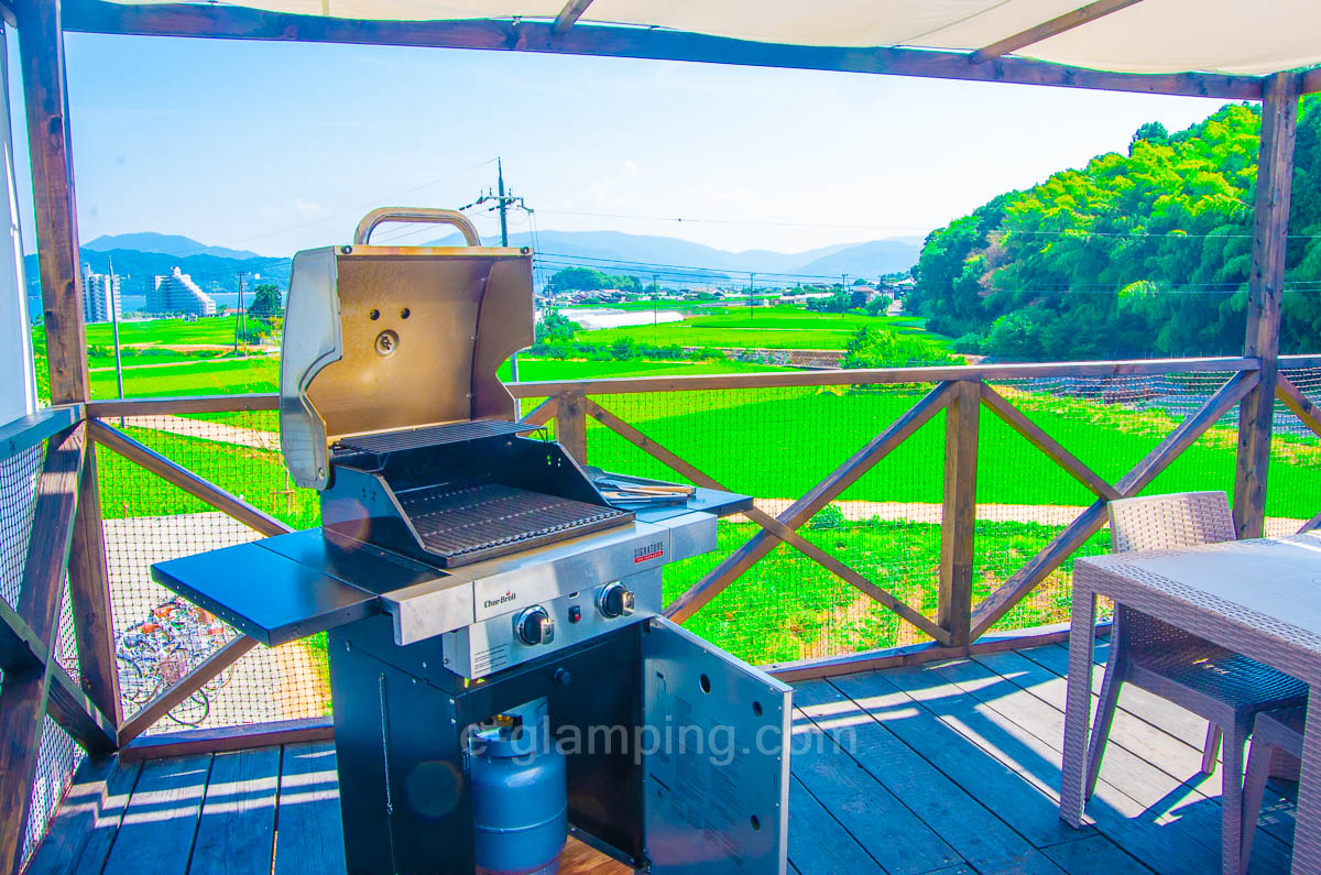 グランドーム京都天橋立の庭からの景色